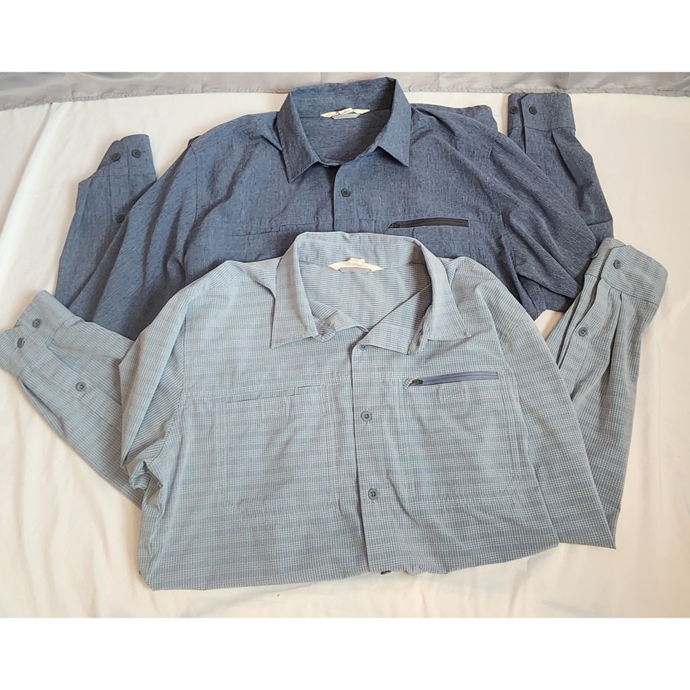 Ultimate Terrain Mens Large Outdoor Utility Shirt Gorpcore Blue Techwear Lot 2